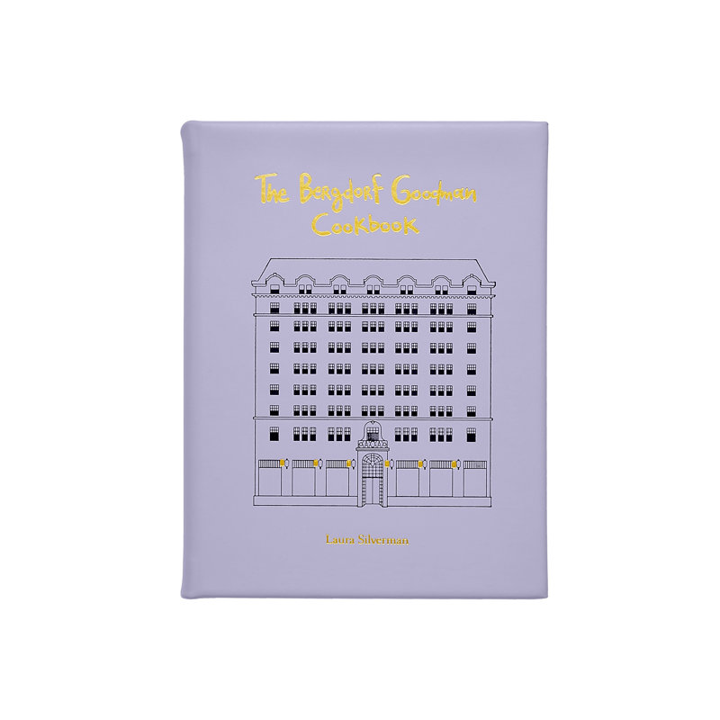 Graphic Image The Bergdorf Goodman Cookbook,Coffee Table Book, Leather, Lilac