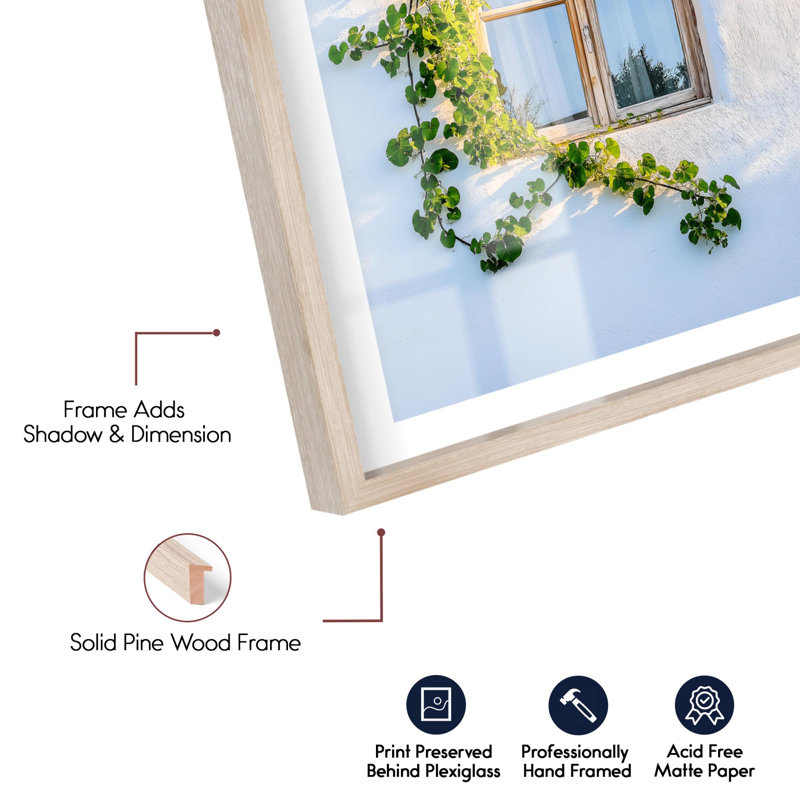 «Sun Whisper II Shadowbox Print Travel» par Notoriart, H 55 po x l 37 po, Crème, crème