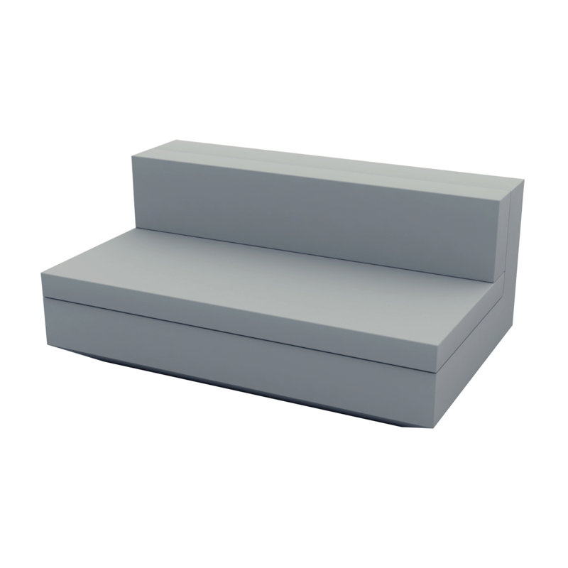 Vela - Modular Sofa Armless XL - Basic, Steel