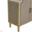 Armoire moderne à 4 portes avec portes décoratives en rotin