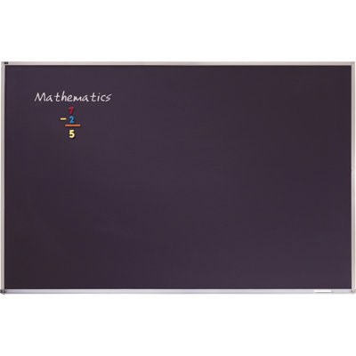 Tableau noir fixé au mur