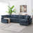 130*65" Modern Modular Cloud Sofa Bed-2103164785