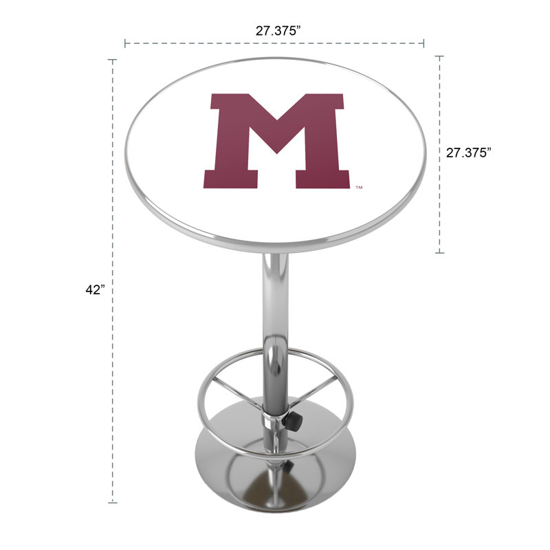 Montreal Maroons Vintage  Bar Table With Footrest