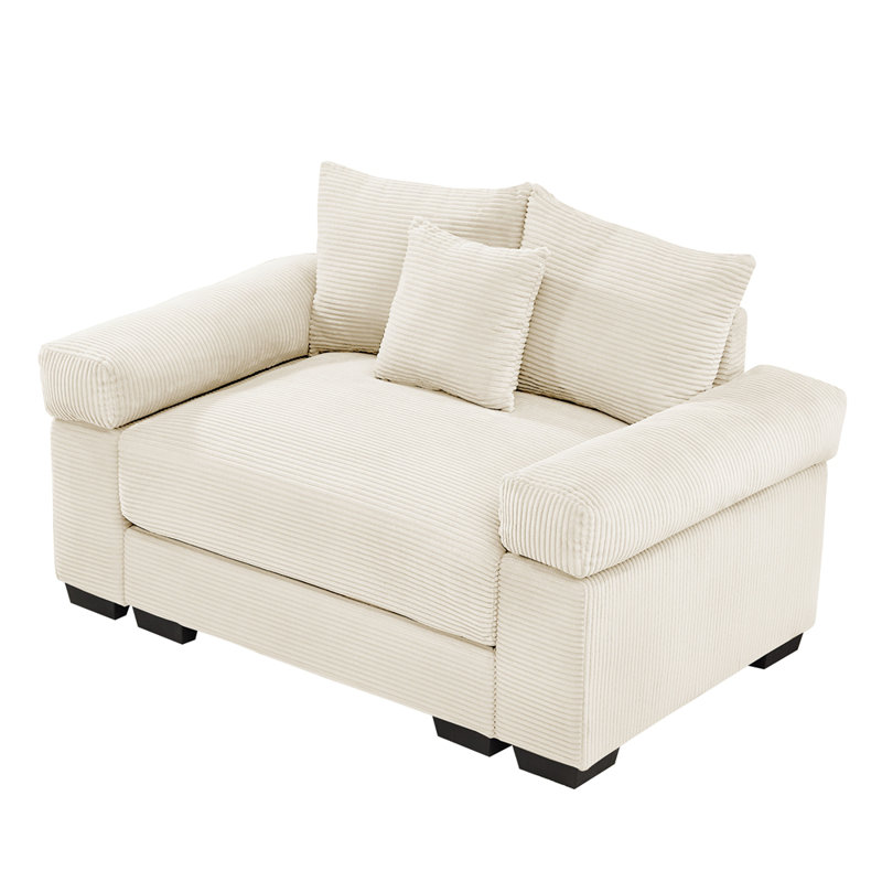 Canapé modulaire surdimensionné 54,3 po Cloud, Beige