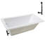 Baignoire de trempage en acrylique 66 po. X 34 po. Drain inclus-97412813
