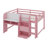Full Low Loft Bed With Desk, Cabinets, Bookcase & Whiteboard-1769301204