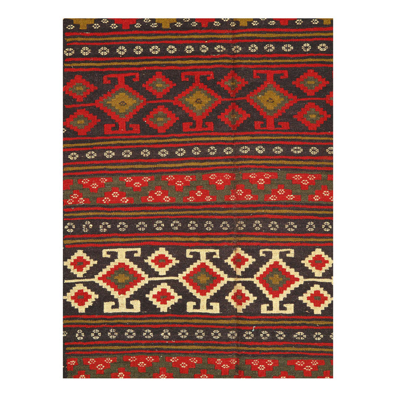 One-of-a-Kind Rectangle 4'11" X 6'6" Hand Knotted Area Rug
