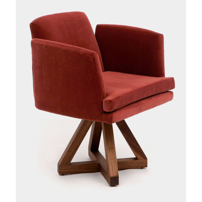 Allison Upholstered Arm Chair, Paprika