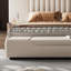 Banc de rangement minimaliste et moderne en bois massif et cuir pour salon et chambre-1779249418