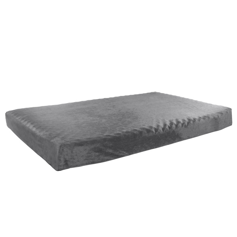 Gray Large Orthopedic Memory Foam Dog Bed Mat