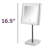 Orren Ellis 98E47A5096614F2D987E456B59C38FA3 8.5" X 8.5" LED Lighted Table Top Mirror, Chrome