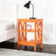 Table de chevet Modern X-Design avec tablette de rangement, table de bout robuste pour la chambre à coucher et le salon-287365081