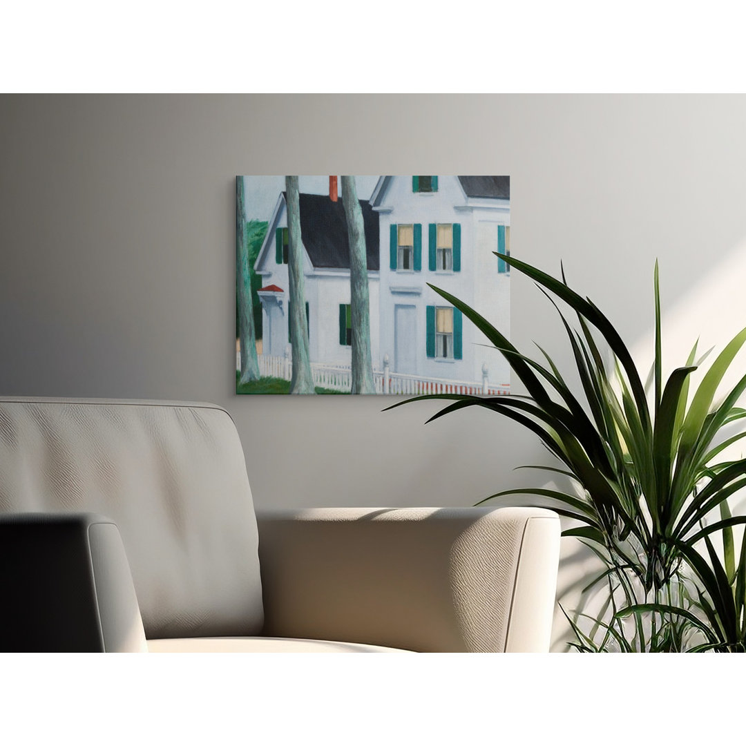Hopper Style House Trees Wall Art
