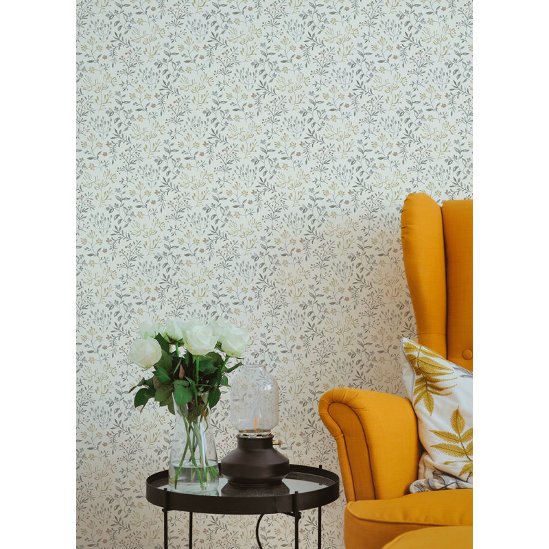 Sirène pré-roulée double rouleau floral, Gris