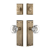 Nostalgic Warehouse New York Entry Set with Waldorf Crystal Knob