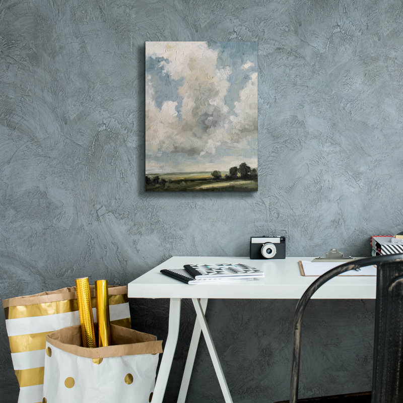 Toile épique Graffiti «Gathering Clouds» par Marian Parsons, 12 po x 16 po