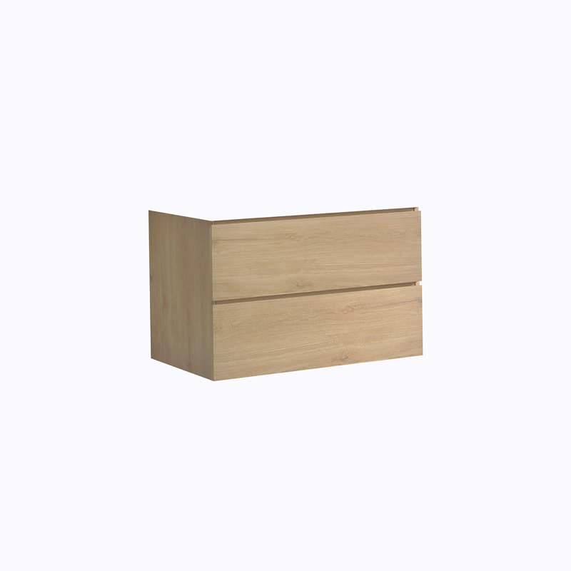 Armoire murale sans lavabo, couleur chêne naturel, avec deux tiroirs, H 20,5 po x l 29,7 po x P 17,9 po, Chêne