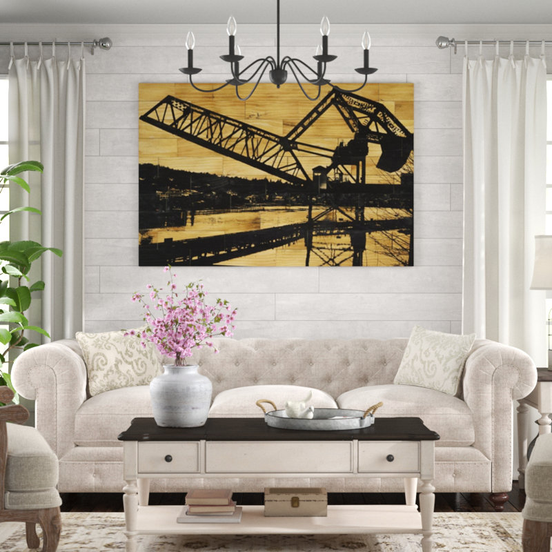 Paperplate Inc " Ballard Train Trestle ", 40" H x 60" W, Plexi
