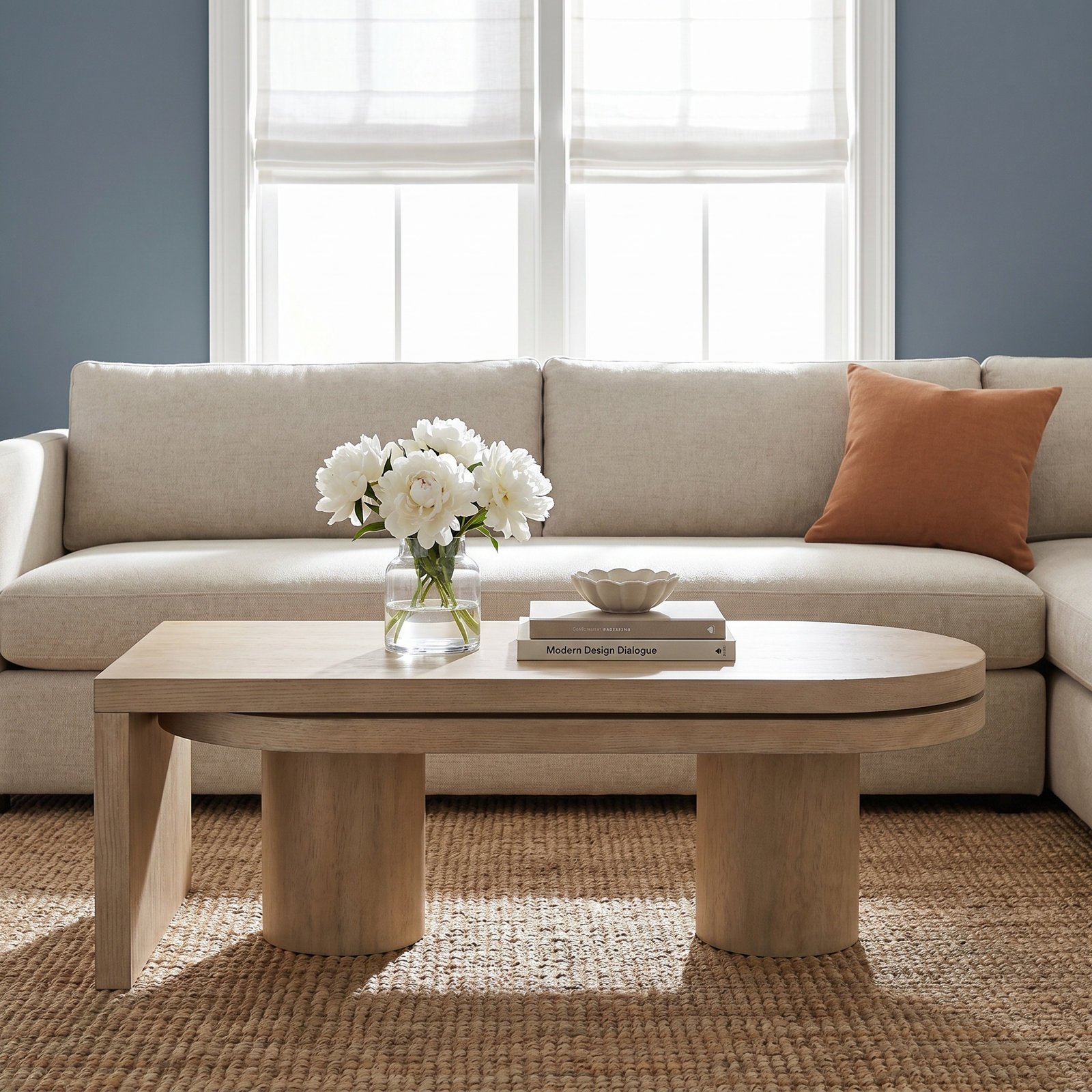 Abigail 52" Swivel Coffee Table