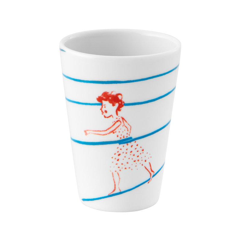 Porcelain Espresso Cup and Saucer