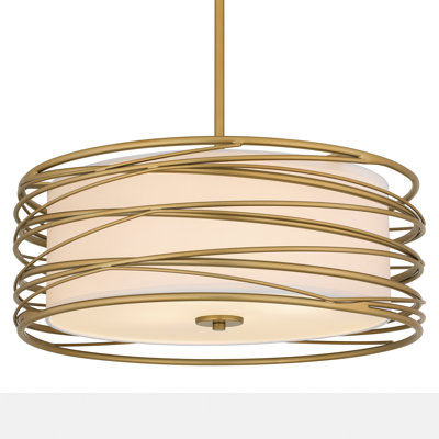 Amberlea 3-Light Light Gold Pendant Light