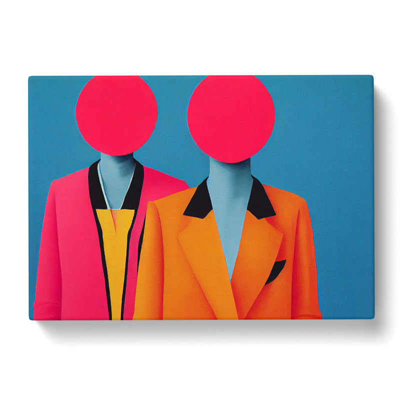 Two Women Abstract Vol.2 - Wrapped Canvas, 40cm H x 60cm W x 3cm D
