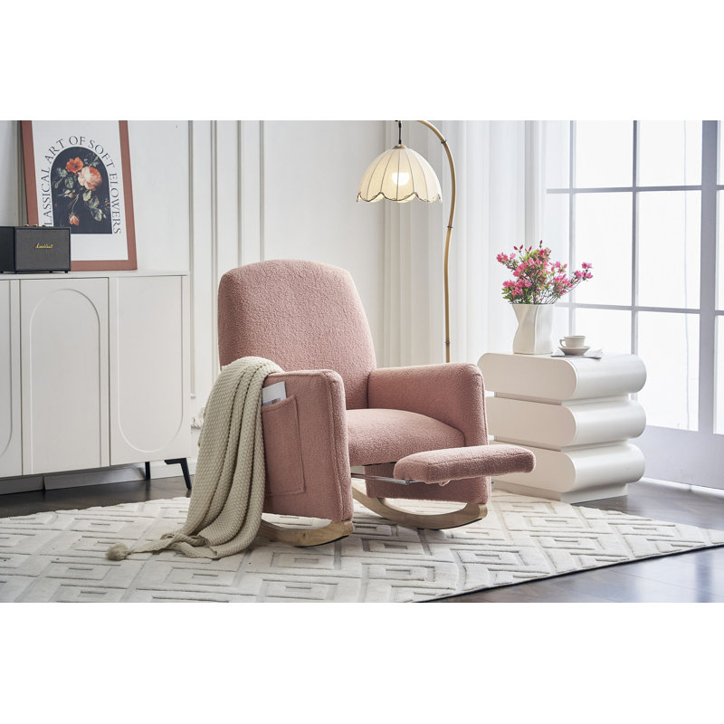 Chaise berçante Teddy, Rose