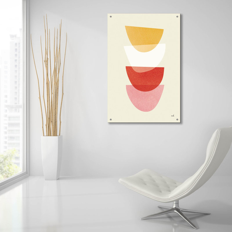 «Balance 3 Oasis» par Moira Hershey, art mural en verre acrylique, H 36 po x l 24 po x P 0,2 po
