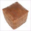 Pouf repose-pieds - Patchwork en cuir multi-usages industriel par LumiSource | Noyer brun | Cuir