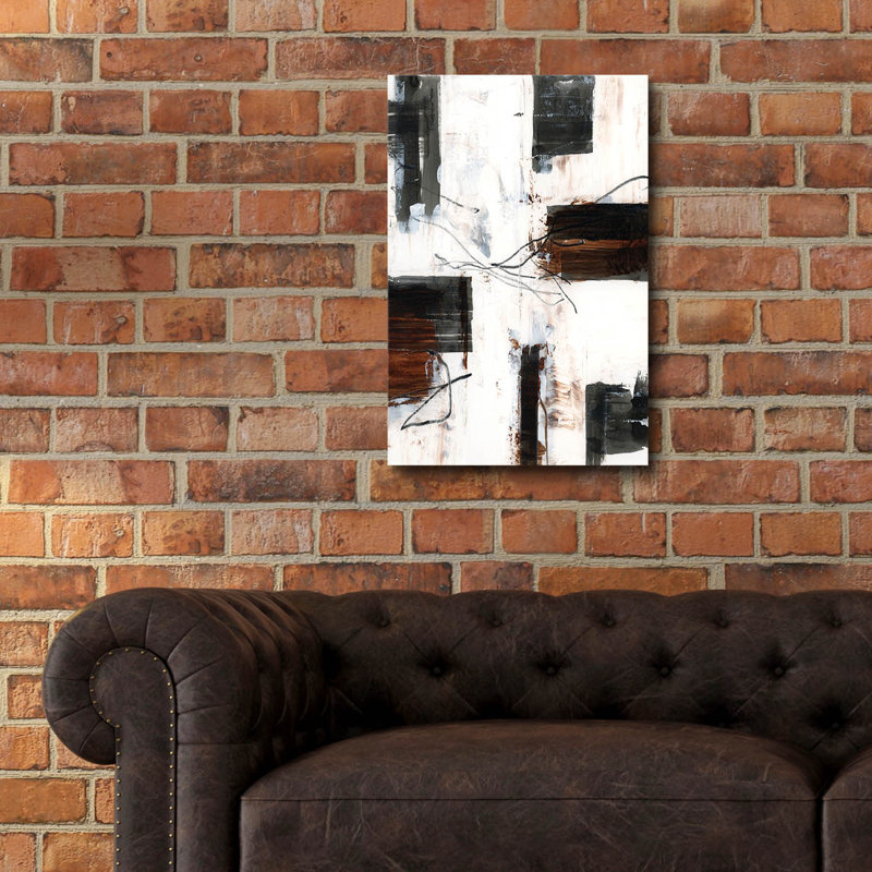 Art mural en verre épique «Mocha and Black 1» par Cartissi, 16 po x 24 po, H 24 po x l 16 po