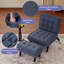  Chaise d'appoint rembourrée de 25,98 po de largeur avec dossier réglable et repose-pieds (ensemble de 3)-353944212-353944214