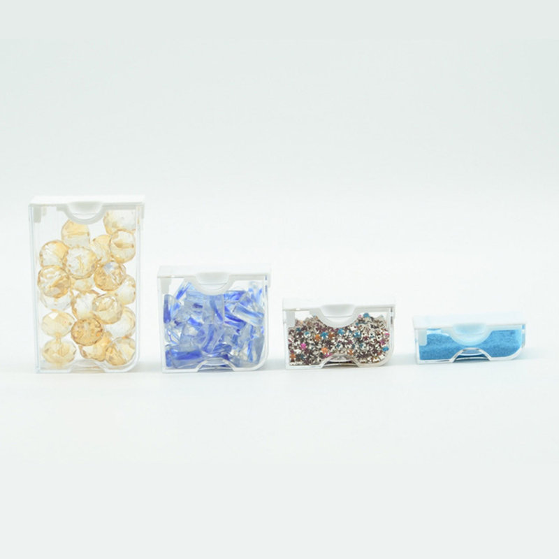50 Grids Clear Plastic Bead Organizer Small Items Storage Containers