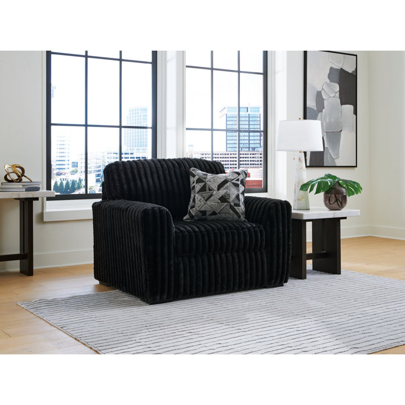 Midnight-Madness Oversized Chair, Black