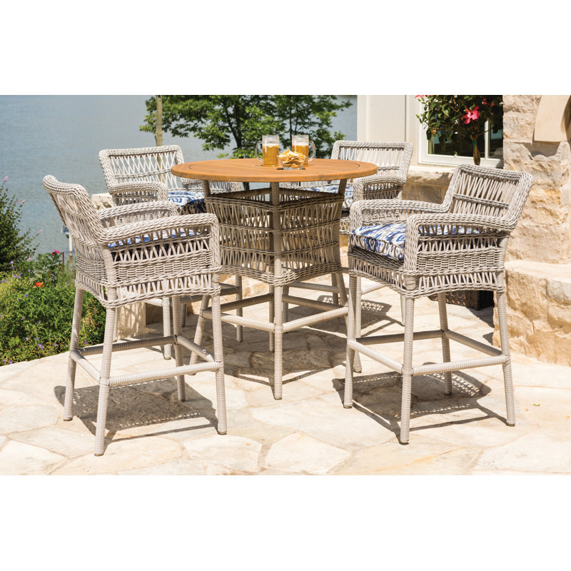 Mackinac Outdoor Bar Stool, Serene Ocean