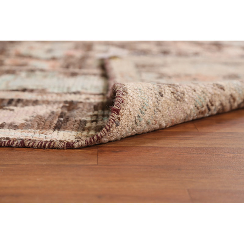 Tapis brun All-Over Oushak brun 6 x 8