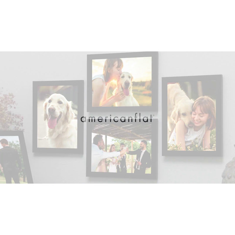 White Plexiglass Cover 8.5" x 11" Picture Frame Set