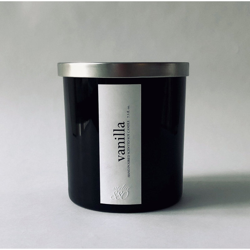 Dark Collection Vanilla Scented Jar Candle