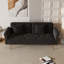 Canapé-lit convertible moelleux en velours beige avec têtes de clou décoratives-1786398834