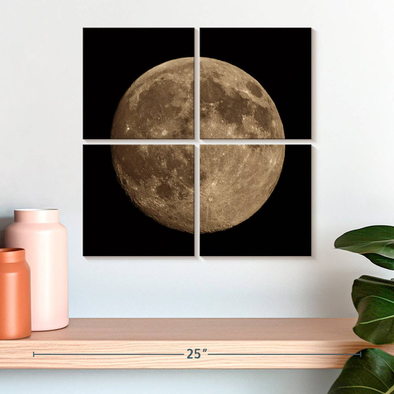 Oberle Moon Detail II, 18" H x 18" W