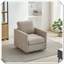 Fauteuil carré pivotant rembourré 360 degrés-1094357289