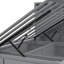 Grand lit en bois hydraulique gris avec rangement intérieur, tête de lit à DEL, capacité de charge et de 2 tiroirs, appareil de tête de lit, tiroirs