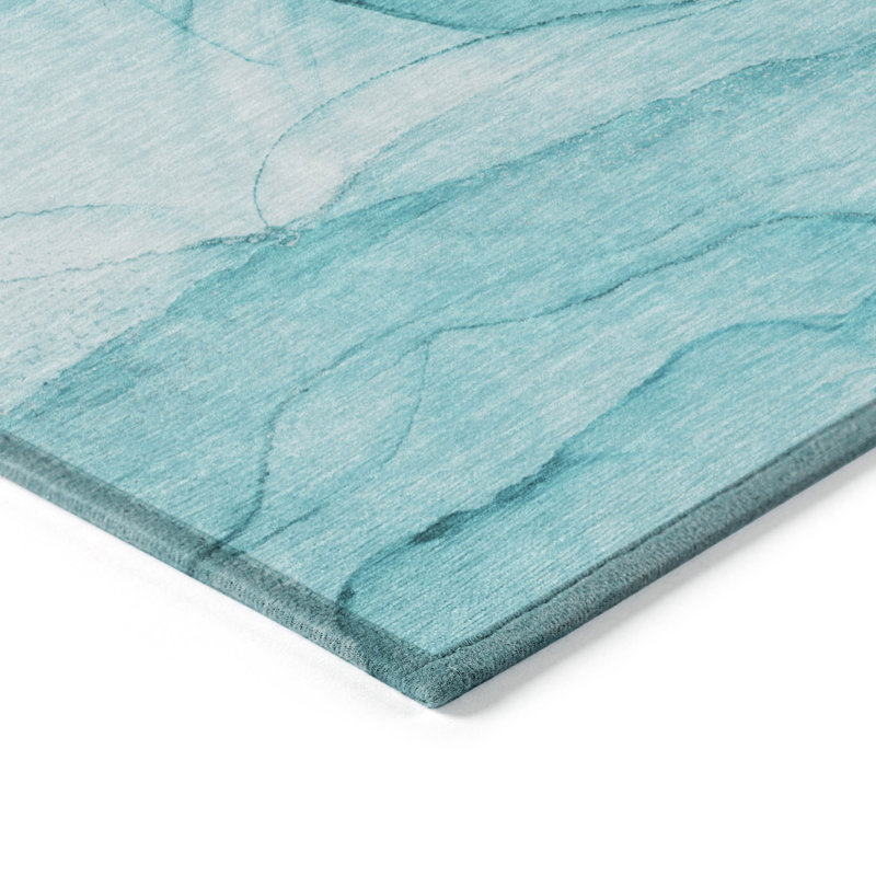 Kyrie Washable Abstract Indoor / Outdoor Rug, Rectangle 9' x 12'