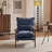 Masson Chenille Accent Chair Armchair With Pillow-1185751605