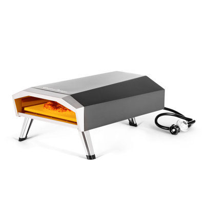 Outdoor Propane Pizza Oven Kit: Portable Design with 13" Stone, Peel, Cutter - 13600BTU