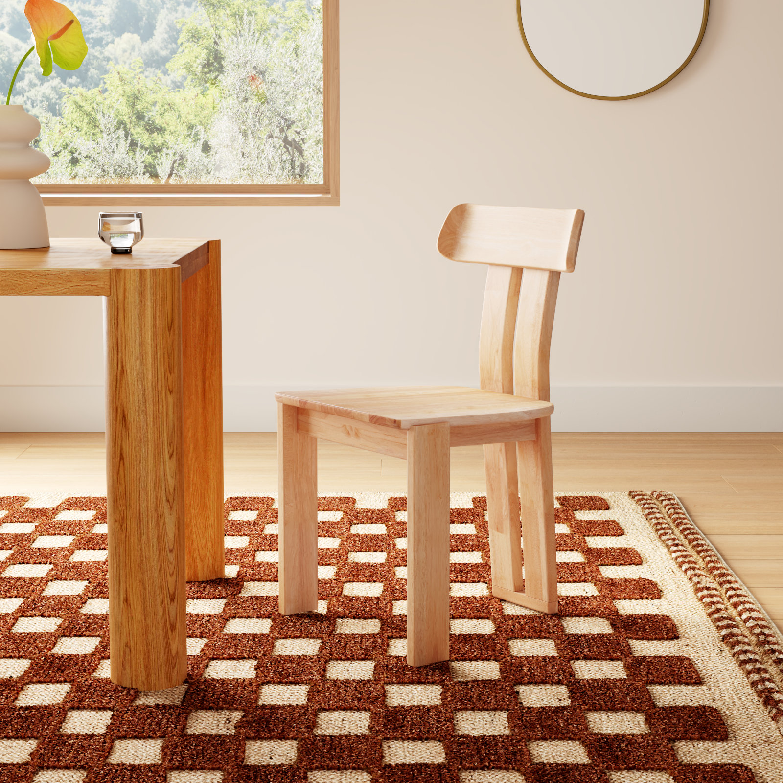 Jahmal Dining Chair, Light Blonde