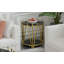 Table de bout avec pieds en acier inoxydable, table d'appoint pour le salon-1396658790