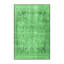 Tapis oriental en laine / polyester tissé à la machine en vert / gris-481113277
