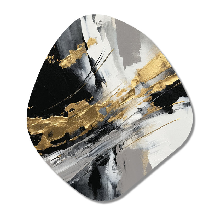 Weston - art mural asymétrique en forme de nébuleuse abstraite, H 28 po x l 25 po