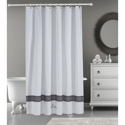 Rideau de douche simple de couleur unie