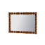 Miroir mural rétro en bois sculpté